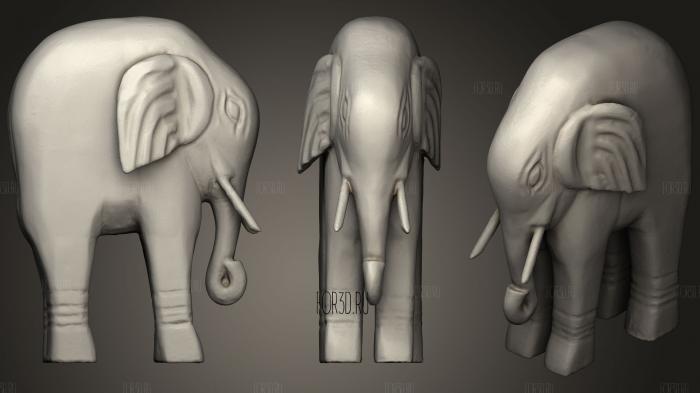 Статуя слона 3d stl модель для ЧПУ